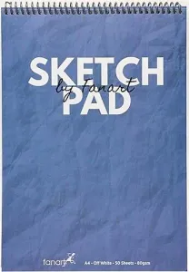 Fanart Academy Sketch Pad A4 Mavi 80gr Spiralli 50yp Eskiz Defteri