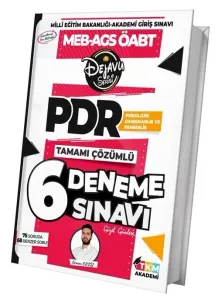 TKM Akademi MEB AGS ÖABT Psikolojik Danışmanlık ve Rehberlik DEJAVU 6 Deneme Çözümlü