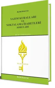 Altın Anahtar Yayınları Yazım Kuralları ve Noktalama İşaretleri Soruları