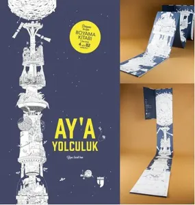 Ay'a Yolculuk; Dünyanın En Uzun Boyama Kitabı
