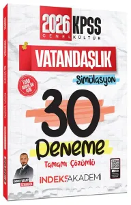 İndeks Akademi 2026 KPSS Vatandaşlık Simülasyon 30 Deneme Çözümlü
