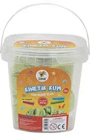 LİNO KİNETİK KUM 500 GR YEŞİL KOVA