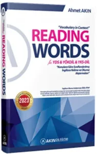 Reading Words for YDS YÖKDİL TOEFL IBT & IELTS