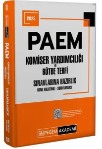 Pegem Yayınları 2026 PAEM Komiser Yardımcılığı ve Rütbe Terfi Sınavlarına Hazırlık Konu Anlatımlı Soru Bankası