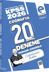 Edu Kariyer Coğrafyanın Kodları KPSS Coğrafya 20'li Branş Deneme Tamamı Çözümlü 2026