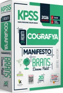 İnformal Yayınları 2026 KPSS 3 Adım Genel Kültür Coğrafya Manifesto Dijital Çözümlü 20'li Branş Denemesi
