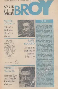 Broy Aylık Şiir Dergisi - Sayı: 21      Temmuz