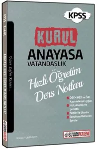 Süvari Akademi KPSS Kurul Anayasa Vatandaşlık Hızlı Öğretim Ders Notları