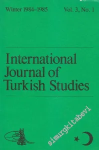 International Journal Of Turkish Studies - Sayı: 3 No: 1      Winter