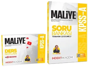 İndeks Akademi 2027 KPSS A Grubu Maliye Video Ders Notları ve Soru Bankası 2'li Set