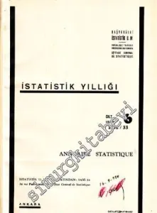 İstatistik Yıllığı Cilt 6 (1932 / 33) / Annuaire Statistique -        1934