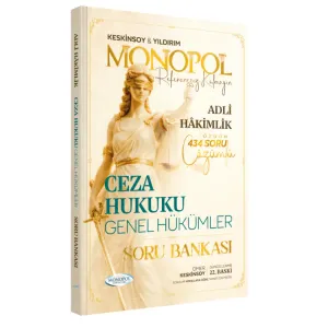 Adli Hakimlik Ceza Hukuku Genel Hükümler Soru Bankası