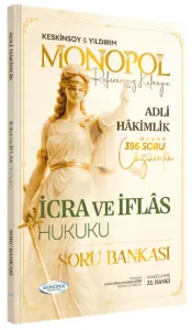 Monopol Yayınları 2026 Adli Hakimlik İdare Hukuku Soru Bankası Çözümlü