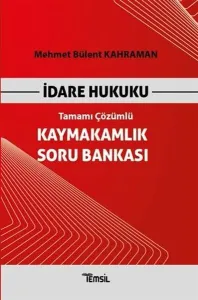 Temsil Yayınları İdare Hukuku Kaymakamlık Soru Bankası Tamamı Çözümlü