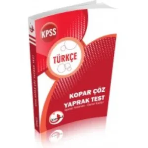 Kısayol KPSS Genel Kültür Genel Yetenek Türkçe Kopar Çöz Yaprak Test