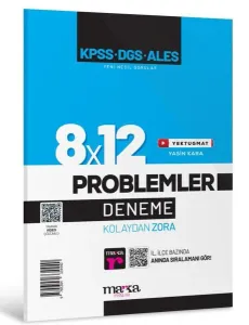 KPSS Yeni Nesil 8x12 Tamamı Video Çözümlü Problemler Deneme Marka Yayınları