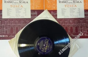 33 LP PLAK VINYL: 2xVinyl, Teatro Alla Scala With Maria Callas, Giuseppe Di Stefano, Tito Gobbi Conducted By Victor De Sabata - Puccini - Tosca -