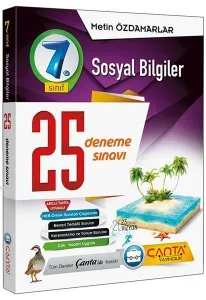Çanta Yayınları 7. Sınıf Sosyal Bilgiler 25 Deneme Sınavı Çanta