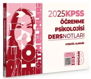 Benim Hocam Yayınları 2025 KPSS Eğitim Bilimleri Öğrenme Psikolojisi Ders Notları