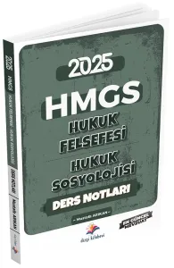 Dizgi Kitap Yayınları 2025 HMGS Hukuk Felsefesi, Hukuk Sosyolojisi Ders Notları