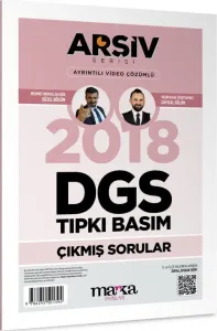 Marka Yayınları 2018 DGS Arşiv Serisi Tıpkı Basım Çıkmış Sorular