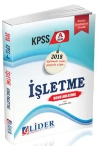 Lider KPSS A Grubu İşletme Konu Anlatımı