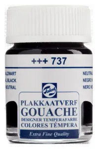Talens Guaj Boya 16ml Neutral Black 737