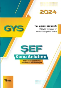 İçişleri Bakanlığı Görevde Yükselme ve  Ünvan Değişikliği Sınavı ŞEF  Konu Anlatımı