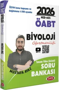 Data Yayınları 2026 MEB-AGS ÖABT Biyoloji Öğretmenliği Tamamı Video Çözümlü Soru Bankası