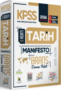 İnformal Yayınları 2026 KPSS Genel Kültür 3 Adım Tarih Manifesto Dijital Çözümlü 20li Branş Denemesi