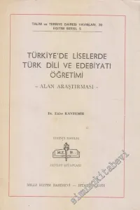 Türkiye'de Liselerde Türk Dili ve Edebiyatı Öğretimi: Alan Araştırması -        1976