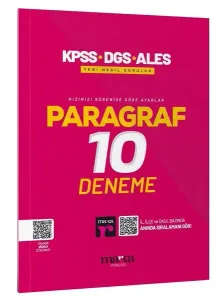 Marka Yayınları KPSS DGS ALES Paragraf 10 Deneme