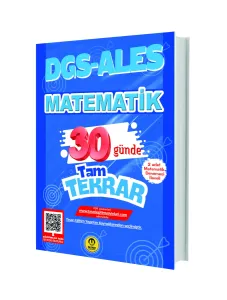 Tasarı Yayınları DGS ALES Matematik 30 Günde Tam Tekrar Soru Bankası Çözümlü