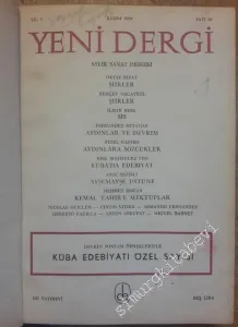 Yeni Dergi Aylık Sanat Dergisi : Sayı 26, 50 (Kasım 1966-Kasım 1968) 3 Özel Sayı -