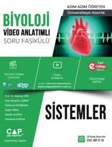 Çap Yayınları Üniversiteye Hazırlık Biyoloji Sistemler Soru Fasikülü