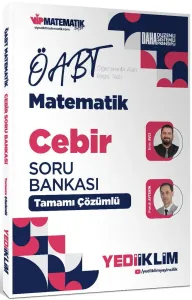 Yediiklim Yayınları 2027 ÖABT Matematik Öğretmenliği Cebir Tamamı Çözümlü Soru Bankası