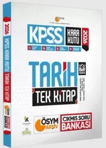 Kara Kutu Yayınları 2026 KPSS Kara Kutu Tarih TEK KİTAP ÖSYM Arşiv Çıkmış Soru Bankası Konu Özetli Dijital Çözümlü