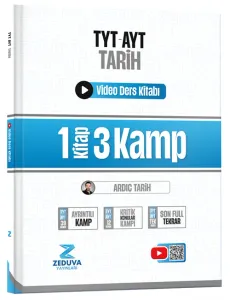 Zeduva Yayınları Ardıç Tarih TYT-AYT Tarih 1 Kitap 3 Kamp Video Ders Kitabı
