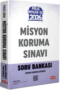 Data Yayınları 2026 Emniyet Genel Müdürlüğü Polis Misyon Koruma Sınavı Soru Bankası - Karekod Çözümlü