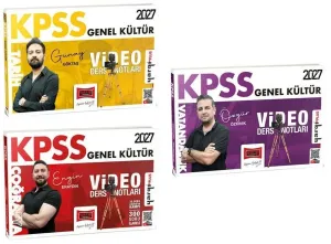 Yargı Yayınları 2027 KPSS Genel Kültür Video Ders Notları Seti (3 Kitap)