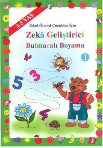 Okul Öncesi Zeka Geliştirici Bulmacalı Boyama (4-5 Yaş )