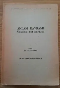 Anlam Kavramı Üzerine Bir Deneme