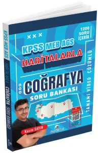 Dizgi Kitap Yayınları 2026 KPSS MEB-AGS Haritalarla Coğrafya Tamamı Video Çözümlü Soru Bankası