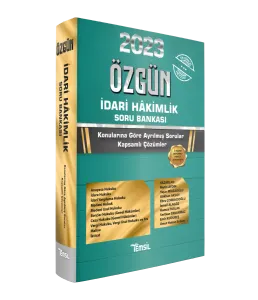 ÖZGÜN İdari Hakimlik Soru Bankası