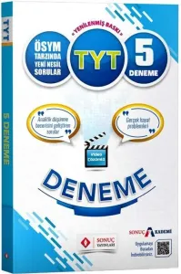 Sonuç Yayınları  TYT Video Çözümlü 5 Deneme