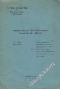 Memleketimizin İnsan Enerjisinden Azami İstifade İmkânları -        1943