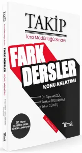 TAKİP İcra Müdürlüğü Fark Dersler Konu Anlatımı