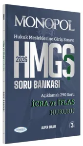 Monopol Yayınları 2026 HMGS İcra ve İflas Hukuku Soru Bankası