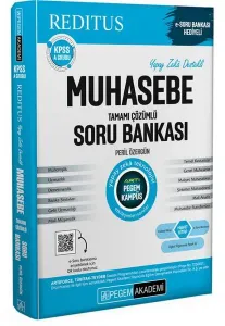 Pegem Yayınları 2026 KPSS A Grubu Reditus Muhasebe Soru Bankası Çözümlü