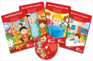 6. Sınıf İngilizce CD'li Kitaplar Serisi (4 Kitap+1 CD)